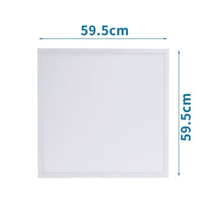 Aigostar - LED Iegremdējams panelis LED/40W/230V 6500K 60x60cm balta