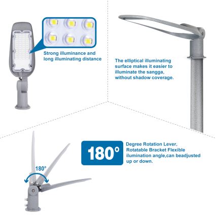 Aigostar - LED ielas lampa SLIM LED/150W/230V 6500K IP65
