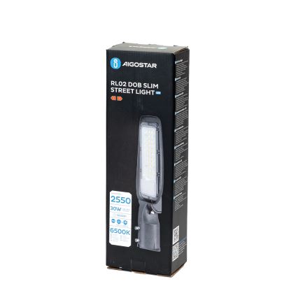 Aigostar - LED ielas lampa SLIM LED/30W/230V 6500K IP65