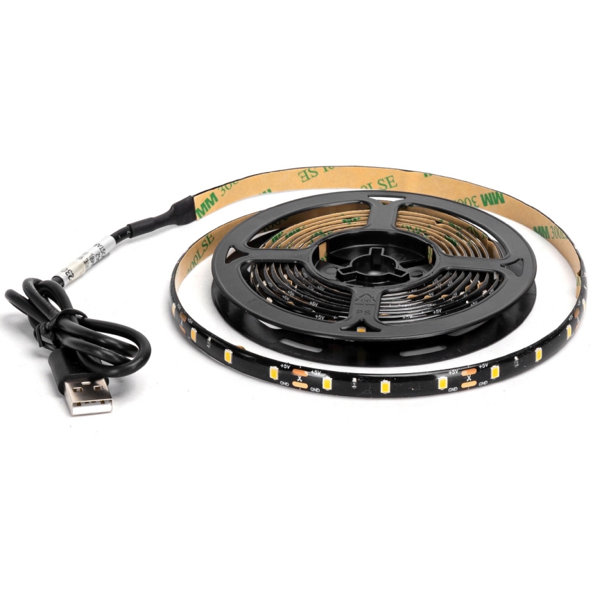 Aigostar - LED Josla 2m LED/4,9W/5V 2700K IP65 melna
