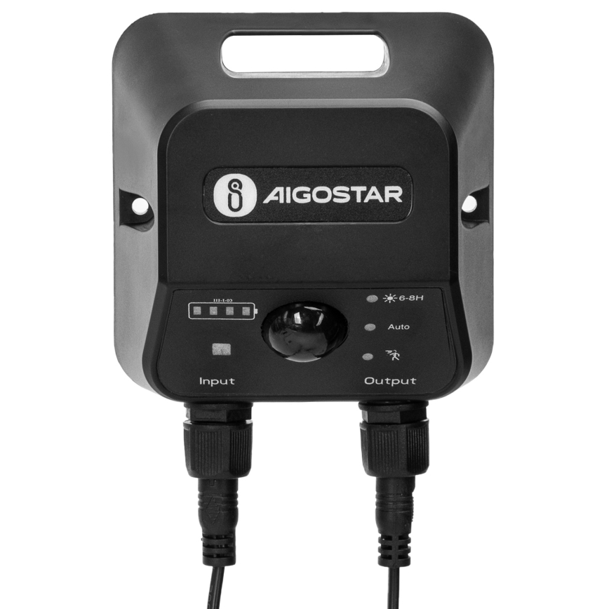 Aigostar - LED saules lustra ar sensoru LED/70W/12V 6000 mAh 6500K IP65 Ø 23,5 cm + ar tālvadības pulti