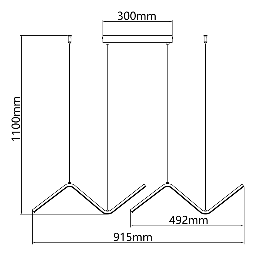 Aigostar - LED Lustra ar auklu LED/23W/230V 6500K