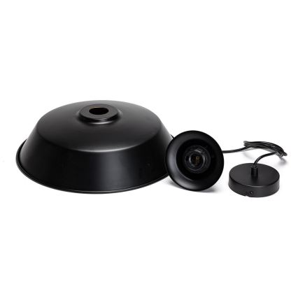 Aigostar - LED lustra uz vada 1xE27/60W/230V Ø 36 cm melna