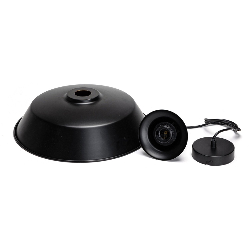 Aigostar - LED lustra uz vada 1xE27/60W/230V Ø 36 cm melna