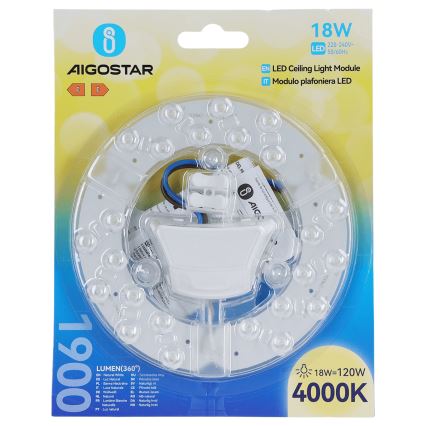 Aigostar - LED magnētiskais modulis LED/18W/230V 4000K