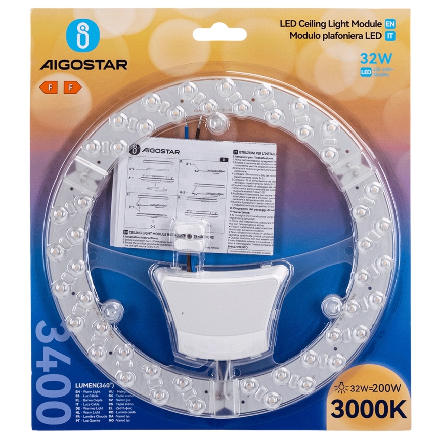 Aigostar - LED magnētiskais modulis LED/32W/230V 3000K