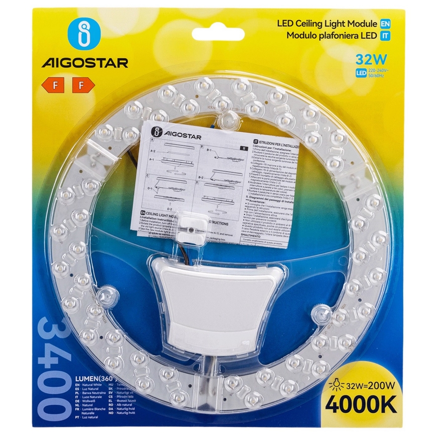 Aigostar - LED magnētiskais modulis LED/32W/230V 4000K