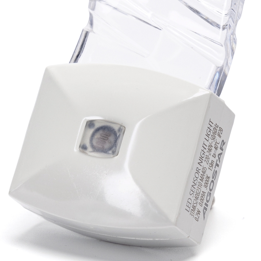 Aigostar - LED Nakts lampiņa ar krēslas sensoru LED/0,2W/230V 3000K