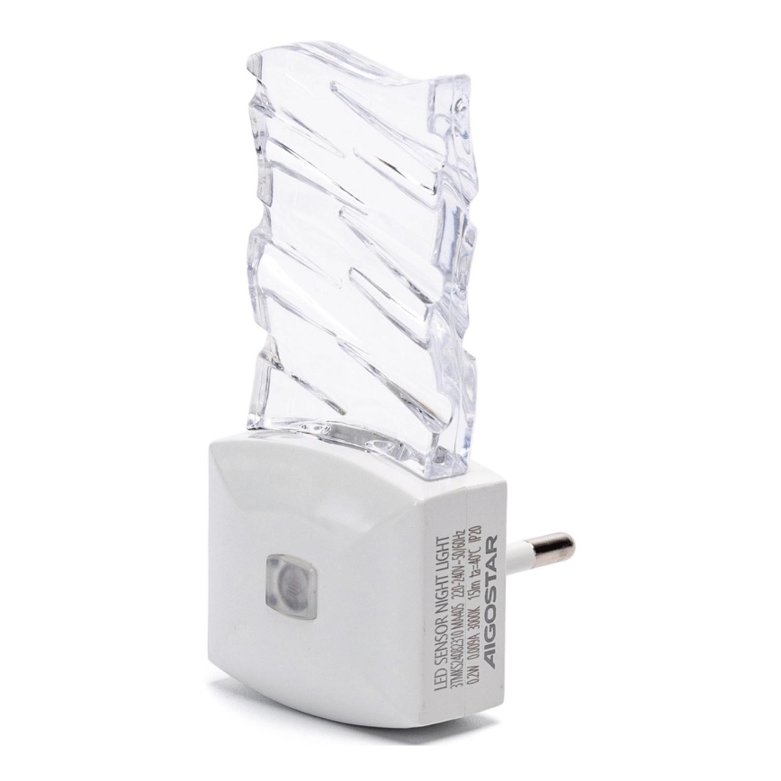 Aigostar - LED Nakts lampiņa ar krēslas sensoru LED/0,2W/230V 3000K