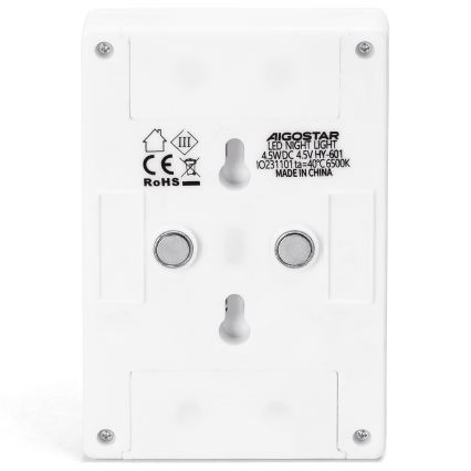 Aigostar - LED pārnēsājamā nakts lampa LED/3xAAA 6500K