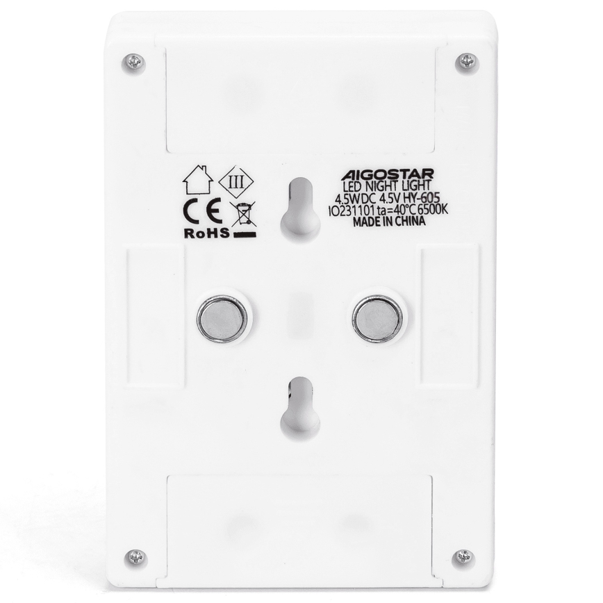 Aigostar - LED Pārnēsājama nakts lampa LED/3xAAA 6500K