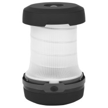 Aigostar - LED Pārnēsājama saliekama lampa LED/1,4W/3xAA melna/pelēka