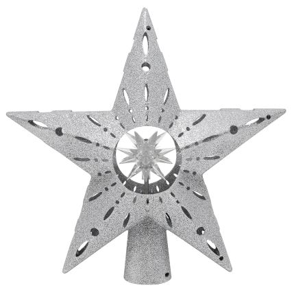 Aigostar - LED Ziemassvētku sniegpārslu projektors LED/5W/230V daudzkrāsu zvaigzne, sudraba