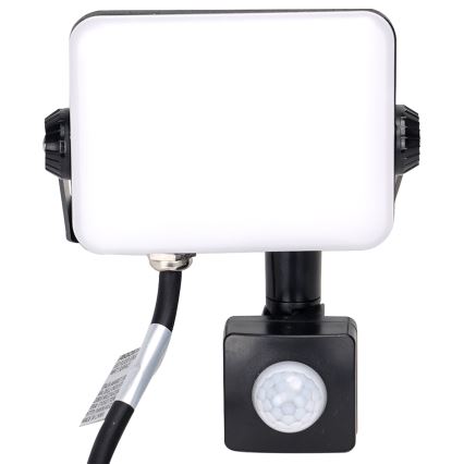 Aigostar - LED Prožektors ar sensoru LED/20W/230V 4000K IP65 melna