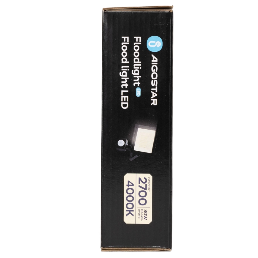 Aigostar - LED prožektors ar sensoru LED/30W/230V 4000K IP65