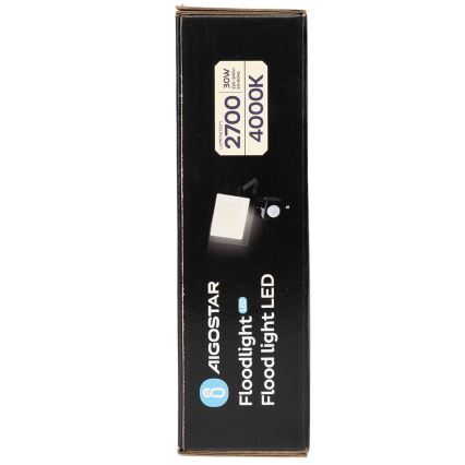 Aigostar - LED prožektors ar sensoru LED/30W/230V 4000K IP65