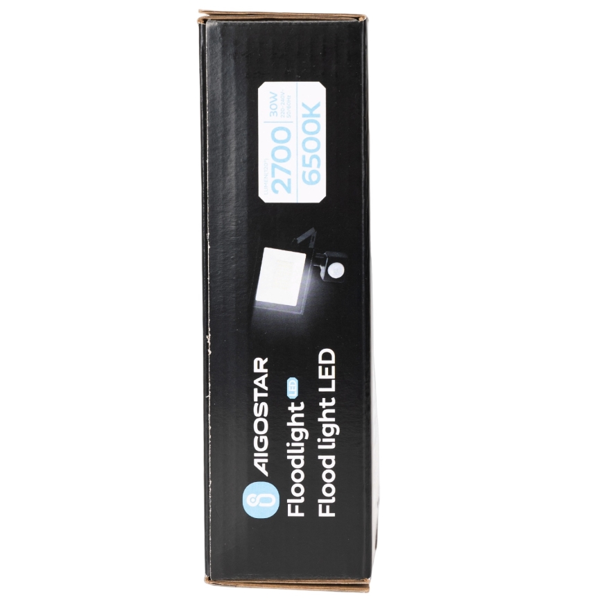 Aigostar - LED prožektors ar sensoru LED/30W/230V 6500K IP65
