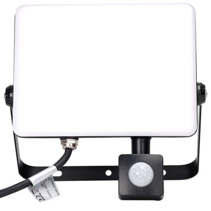 Aigostar - LED Prožektors ar sensoru LED/50W/230V 6500K IP65 melna