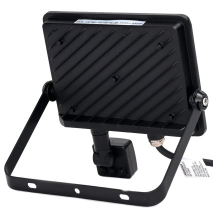 Aigostar - LED Prožektors ar sensoru LED/50W/230V 6500K IP65 melna
