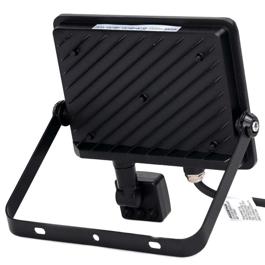 Aigostar - LED Prožektors ar sensoru LED/50W/230V 6500K IP65 melna