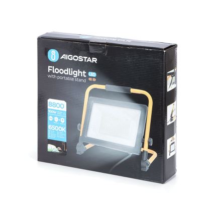 Aigostar - LED Prožektors ar statīvu LED/100W/230V 6500K IP65
