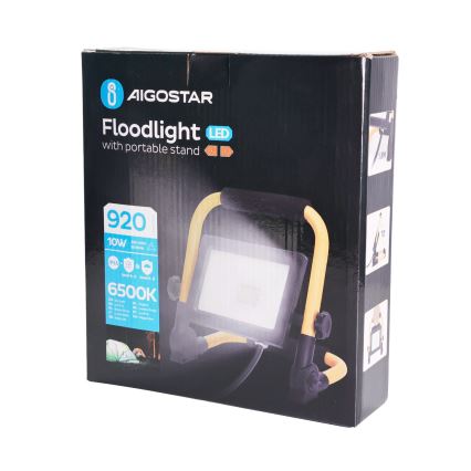 Aigostar - LED Prožektors ar statīvu LED/10W/230V 6500K IP65