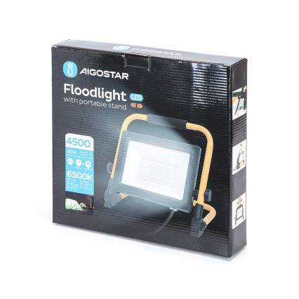 Aigostar - LED Prožektors ar statīvu LED/50W/230V 6500K IP65