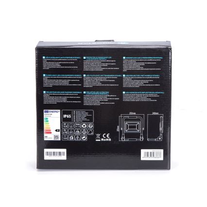 Aigostar - LED Prožektors ar statīvu LED/50W/230V 6500K IP65