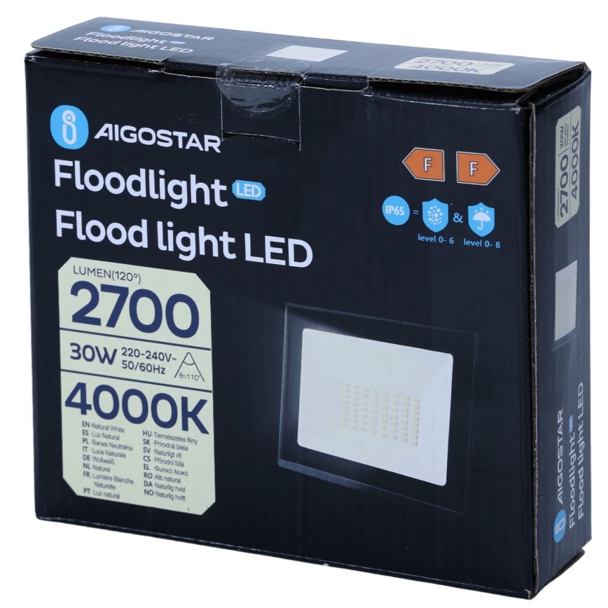 Aigostar - LED prožektors LED/30W/230V 4000K IP65