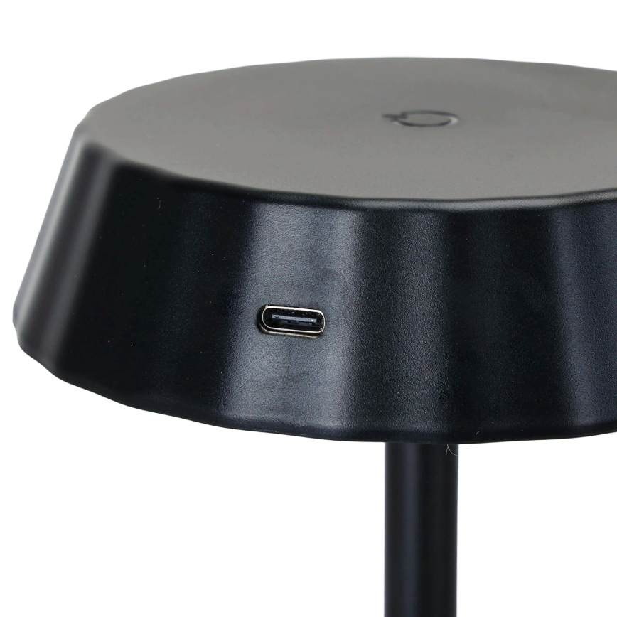 Aigostar - LED regulējama galda lampa AMBIENT LED/2,4W/5V 3000-6500K melna 2000 mAh