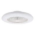 Aigostar - LED regulējams griestu gaismeklis ar ventilatoru LED/40W/230V 2700-6500K diametrs 48,5 cm balts + tālvadības pults