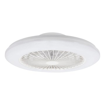 Aigostar - LED regulējams griestu gaismeklis ar ventilatoru LED/40W/230V 2700-6500K diametrs 48,5 cm balts + tālvadības pults