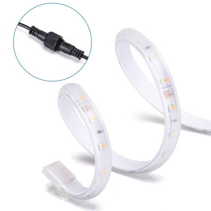 Aigostar - LED regulējama saules josla LED/20W/3,2V 20 m 2700K IP65 20000 mAh + tālvadības pults
