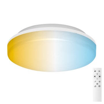 Aigostar - LED regulējams vannas istabas griestu gaismeklis LED/24W/230V 3000K-6500K IP54 Ø 33 cm + tālvadības pults