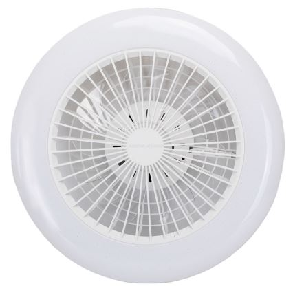 Aigostar - LED RGBW Regulējams griestu gaismeklis ar ventilatoru LED/40W/230V 2700-6500K diam. 48,5 cm balts + tālvadības pults
