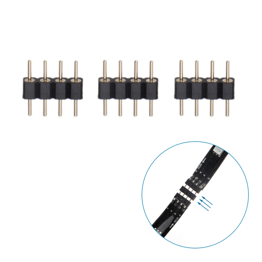 Aigostar - LED RGB Viedā Aptumšojama josla 4x0,5m LED/4,5W/5V Wi-Fi + tālvadības pults