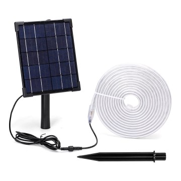 Aigostar - LED RGB Aptumšojama saules enerģijas josla LED/5W/3,2V 5+2m IP65 + tālvadības pults