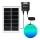 Aigostar - LED RGB Aptumšojama saules enerģijas lampa MESH LED/20W/3,7V 4000 mAh 2700K-6500K IP65 d. 20 cm