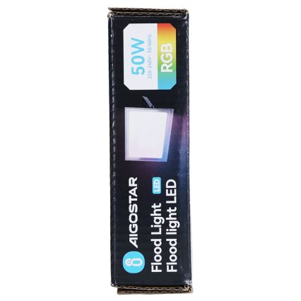 Aigostar - LED RGB aptumšojams prožektors LED/50W/230V IP65 + tālvadība