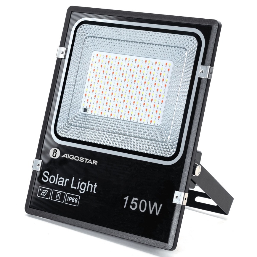 Aigostar - LED RGB Aptumšojams saules enerģijas prožektors LED/150W/3,2V IP66 12000 mAh + tālvadības pults