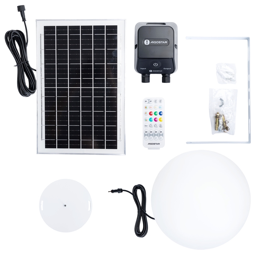 Aigostar - LED RGB regulējama āra lampa MESH LED/35W/3,7V 4000mAh 2700-6500K IP65 Ø30 cm