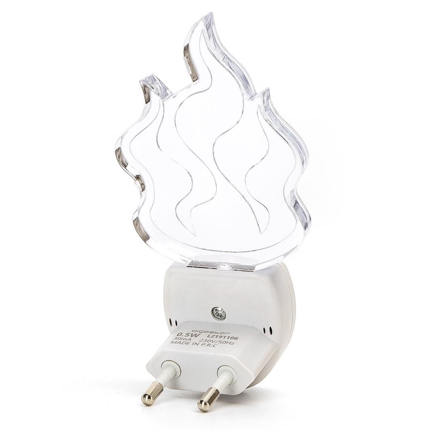 Aigostar - LED RGB Nakts lampa ar sensoru LED/0,5W/230V liesma
