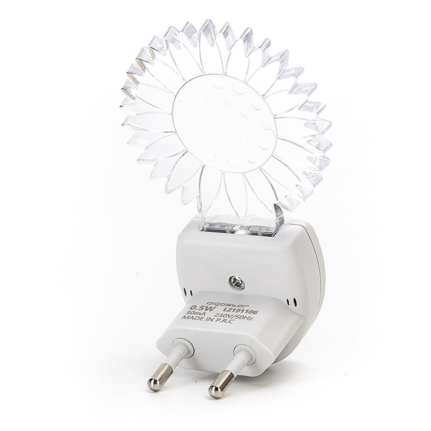 Aigostar - LED RGB Nakts lampa ar sensoru LED/0,5W/230V saule