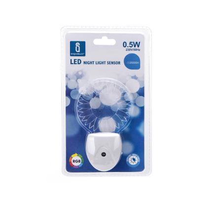 Aigostar - LED RGB Nakts lampa ar sensoru LED/0,5W/230V slunce
