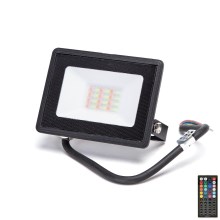 Aigostar - LED RGB Prožektors LED/20W/230V IP65 + tālvadības pults