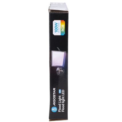 Aigostar - LED RGB regulējams prožektors LED/100W/230V IP65 + tālvadība