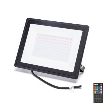 Aigostar - LED RGB regulējams prožektors LED/100W/230V IP65 + tālvadības pults