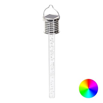 Aigostar - LED RGB Saules eneģijas lampa LED/0,006W/1,2V hroms IP44