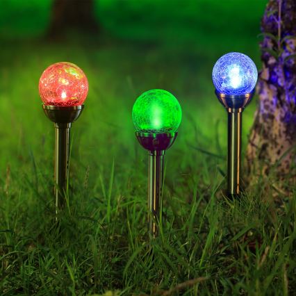 Aigostar - LED RGB Saules eneģijas lampa LED/0,08W/2V IP44 200 mAh