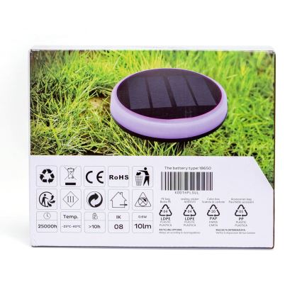Aigostar - LED RGB Saules eneģijas lampa LED/0,6W/3,7V IP65